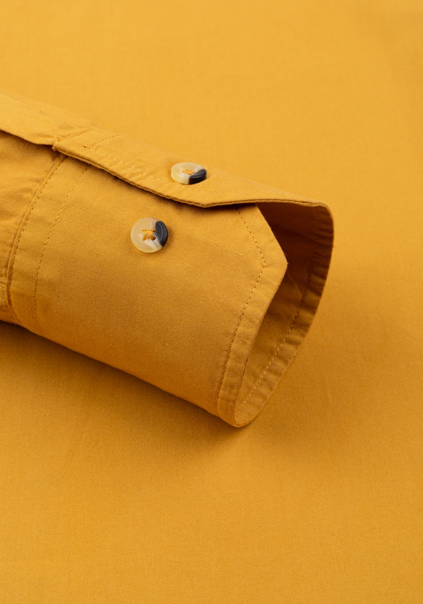 Ochre Yellow Piece-Dyed Shirt