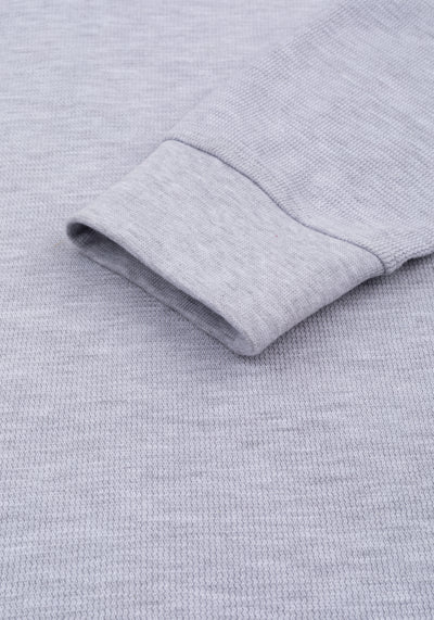 Frost Grey Waffle Sweatshirt