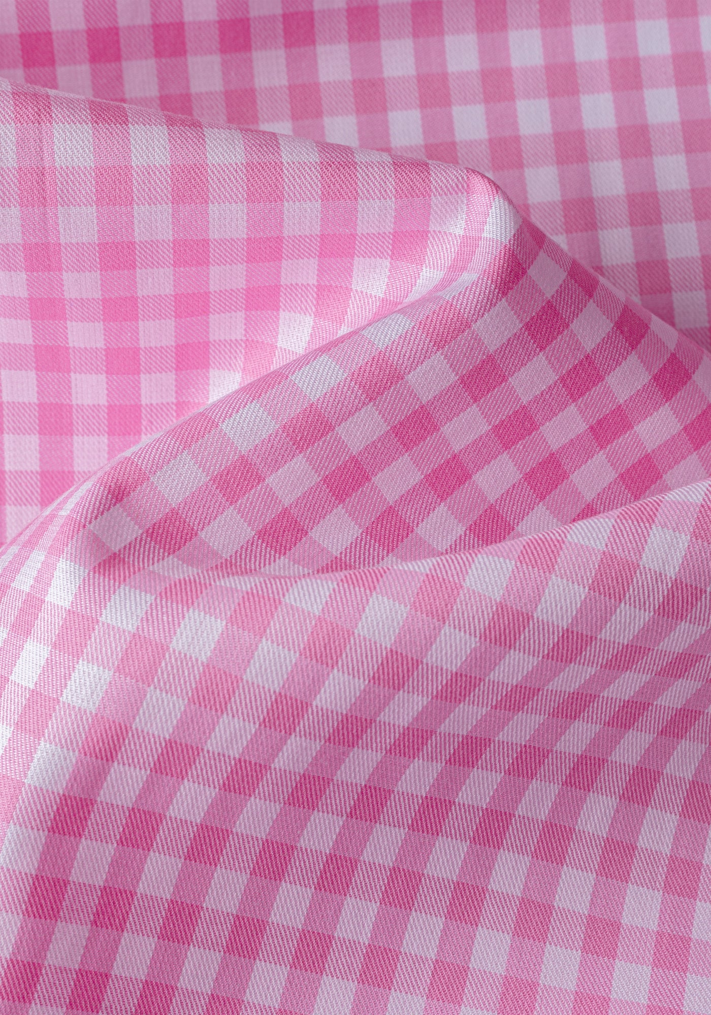 Petal Pink Checked Twill Shirt