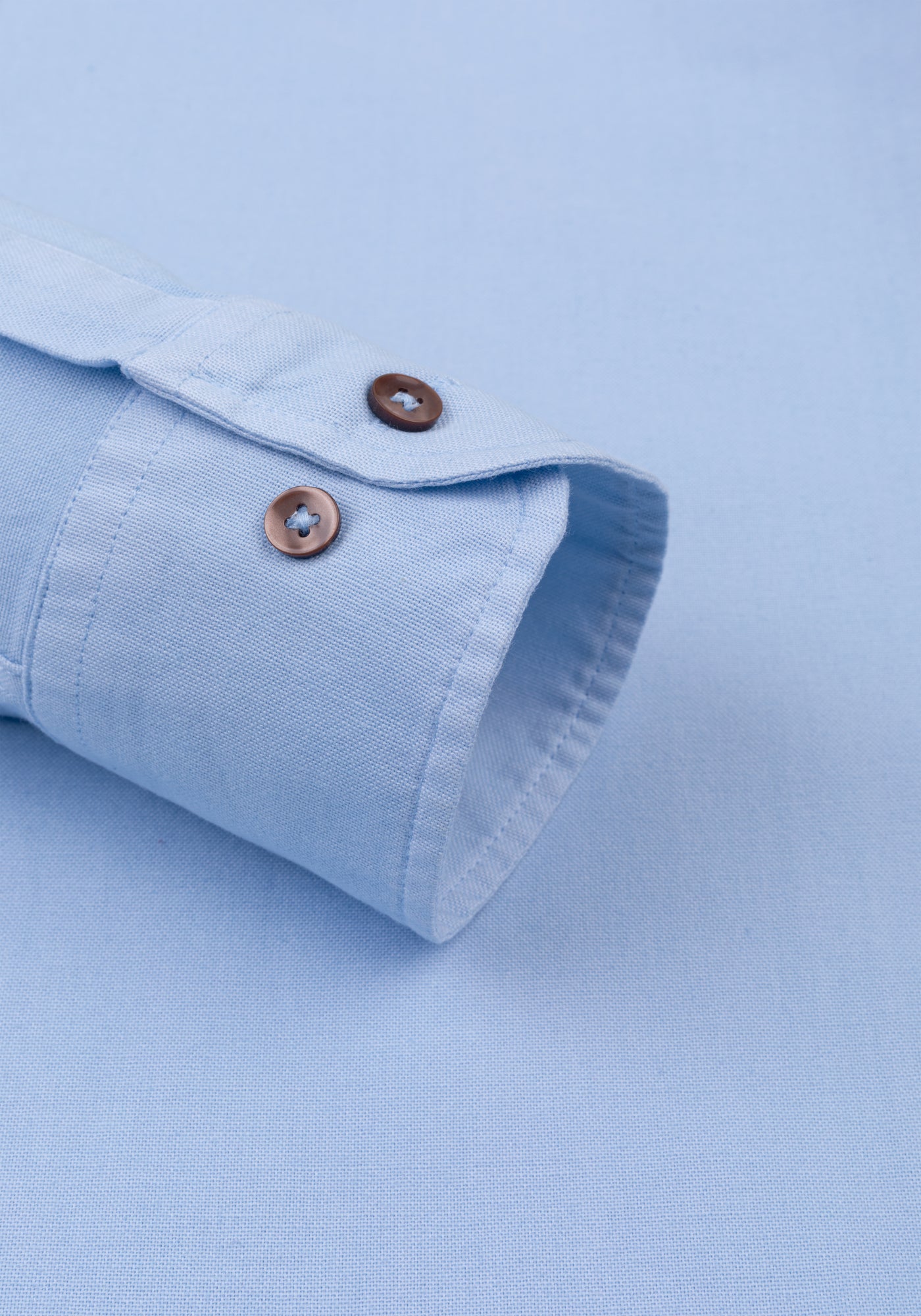 Powder Blue Piece-Dyed Shirt