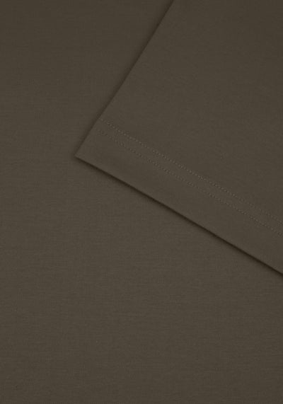 Smoked Olive Mercerized Interlock Jersey