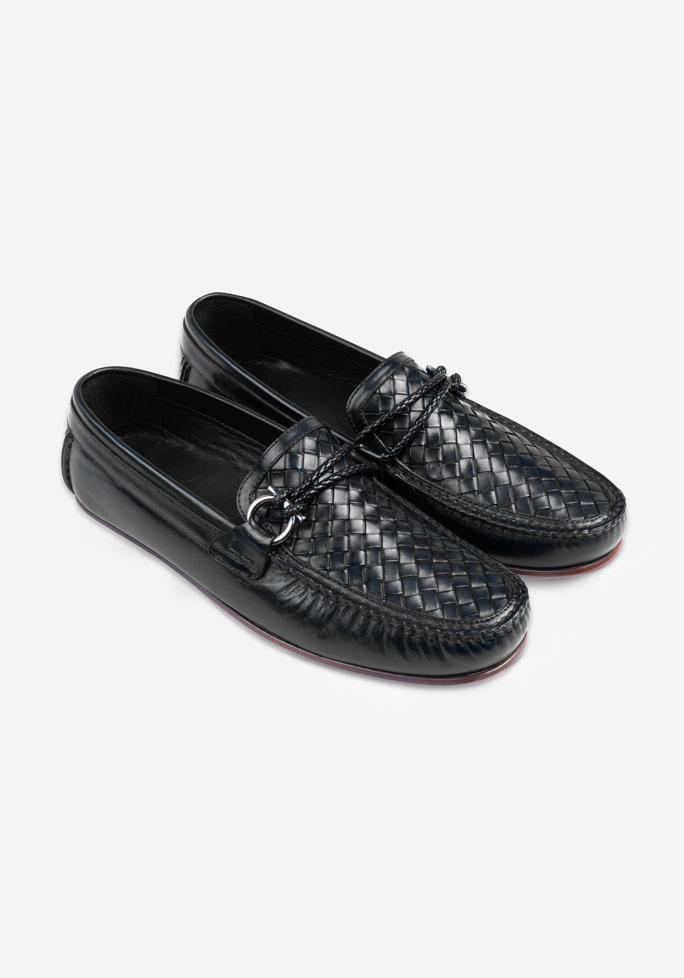 Slate Black Quilted Calf-Skin Leather Slip On