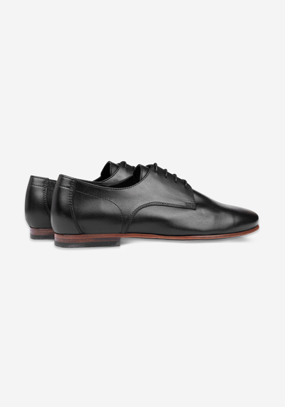 Iron Black Calf-Skin Leather Lace-up