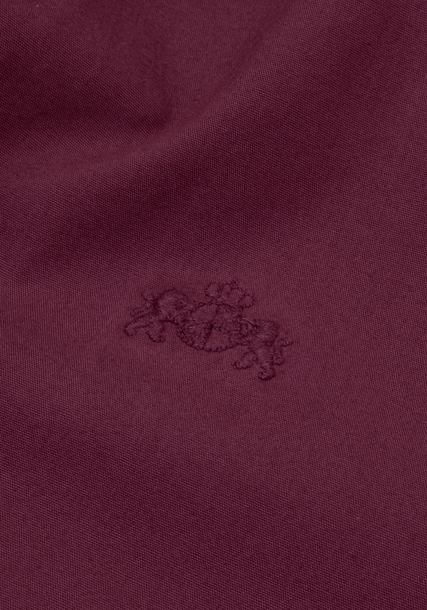 Mulberry Red Piece-Dyed Shirt