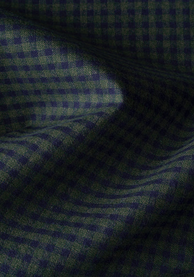 Shadow Green Checked Flannel Shirt