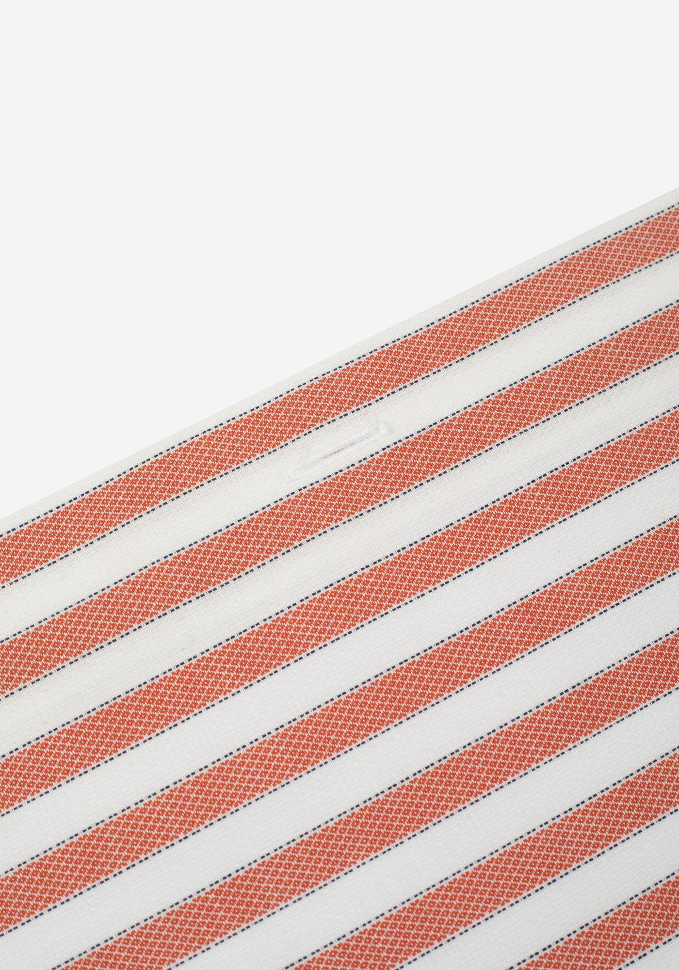 Glazed Orange Stripe Washed Two-Ply Oxford Shirt