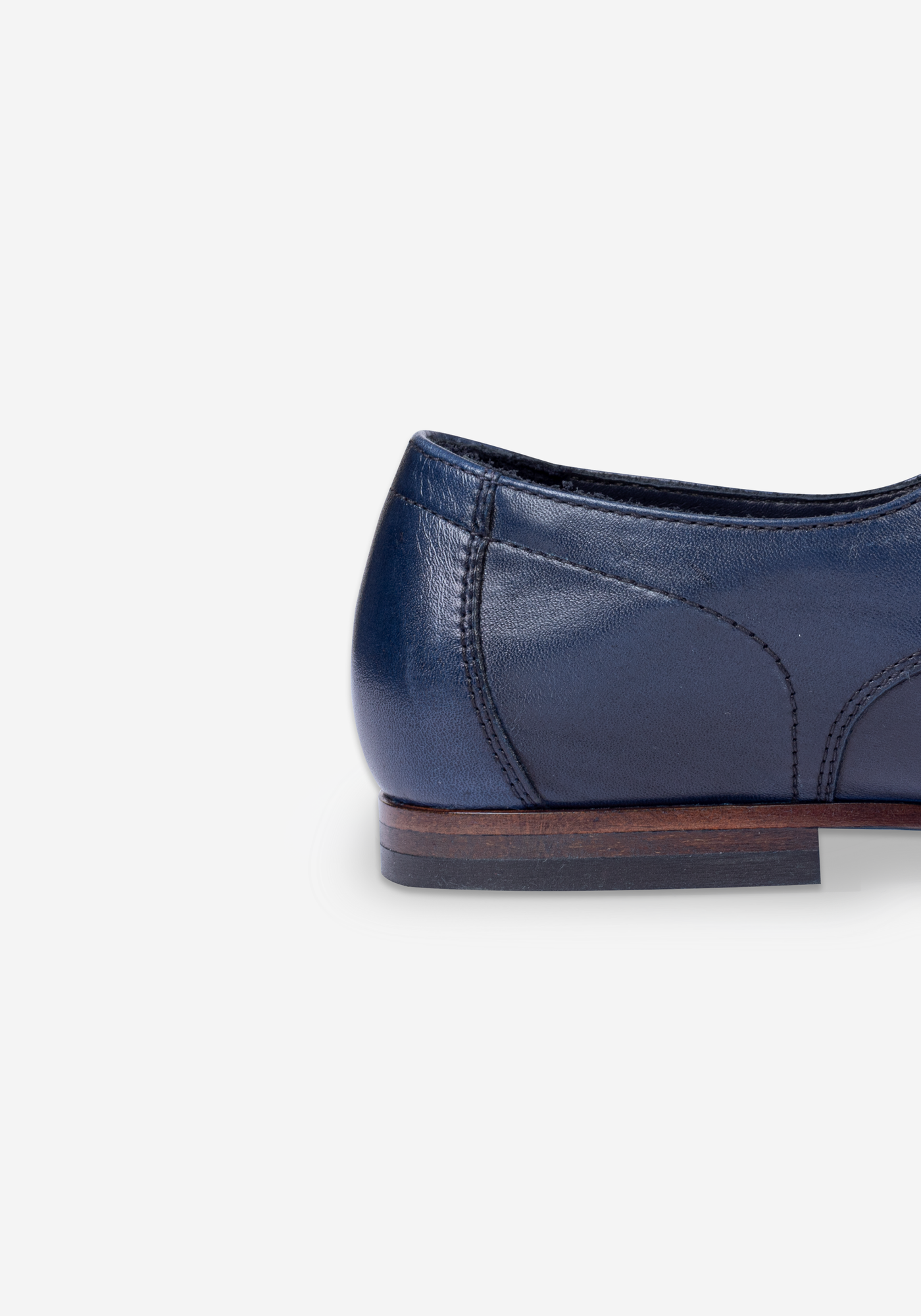 Blueberry Navy Calf-Skin Leather Lace-up