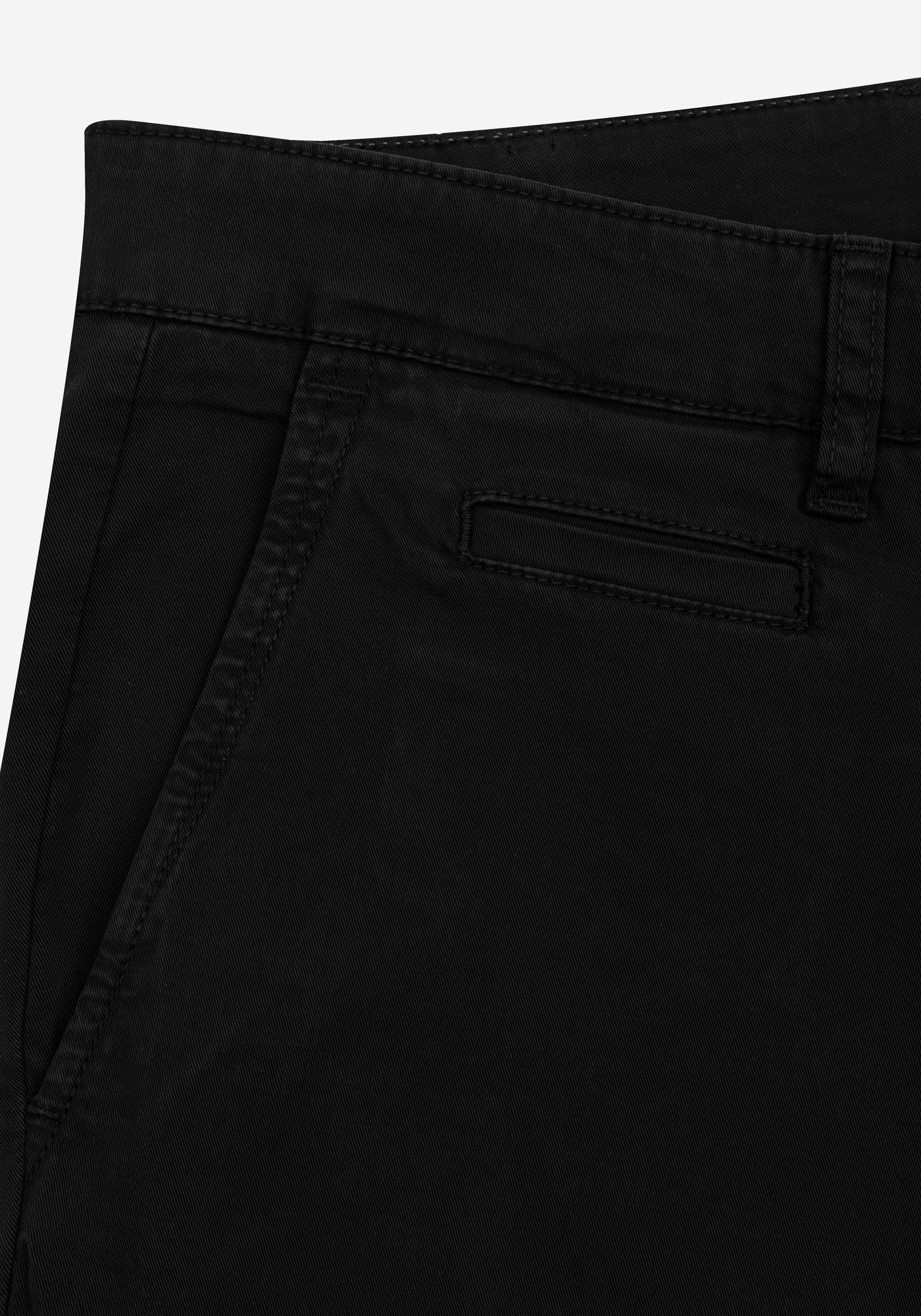 Smart Fit Pure Black Gabardine