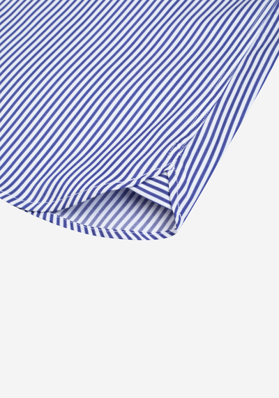 Crisp Blue Stripe Twill Shirt