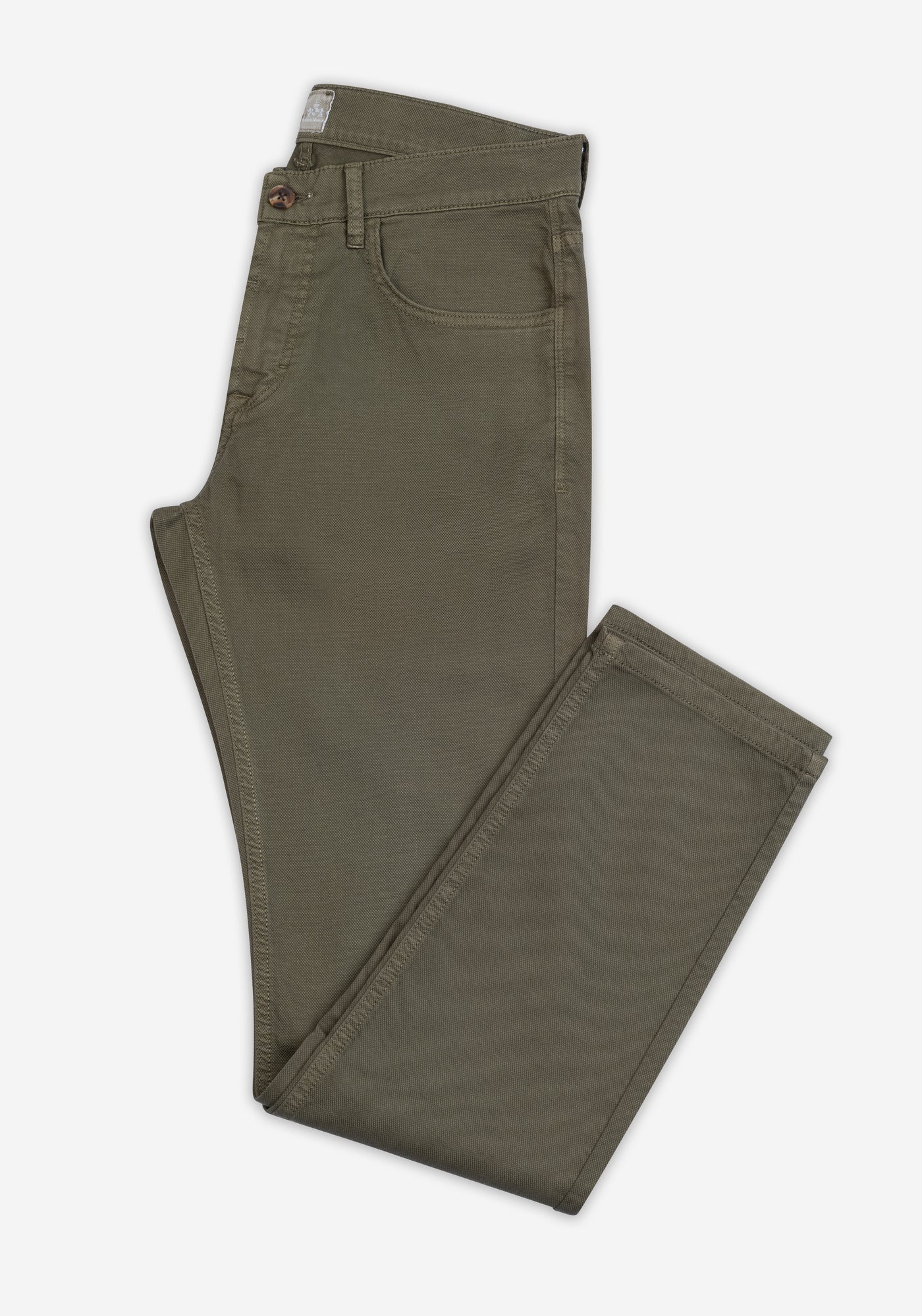 Smart Fit Classic Olive Piqué Gabardine