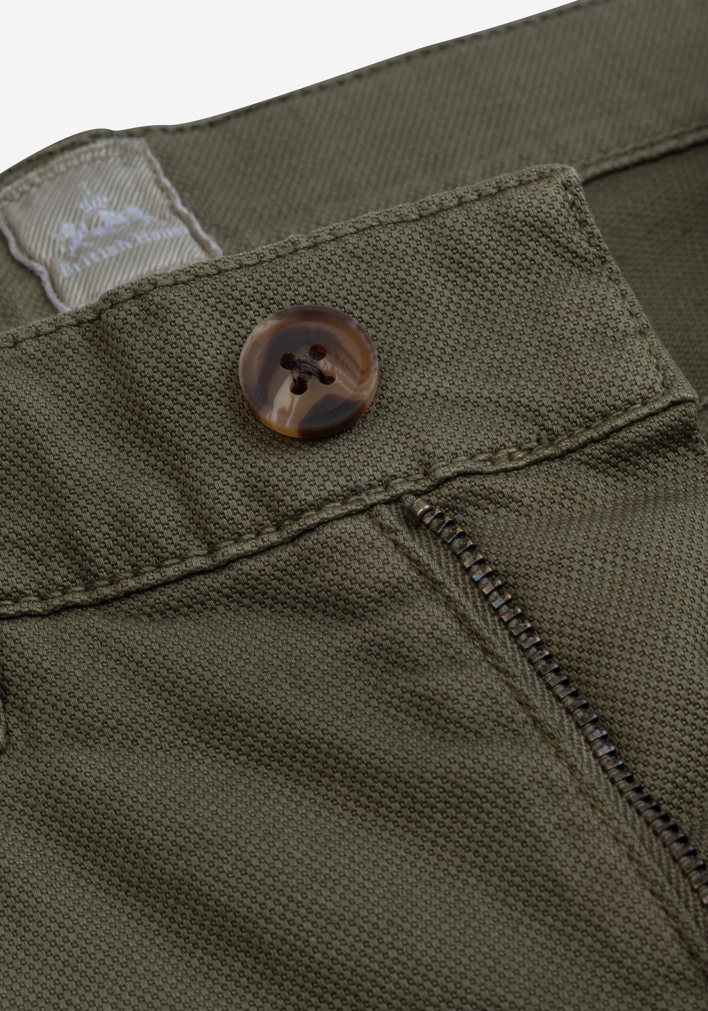 Smart Fit Classic Olive Piqué Gabardine