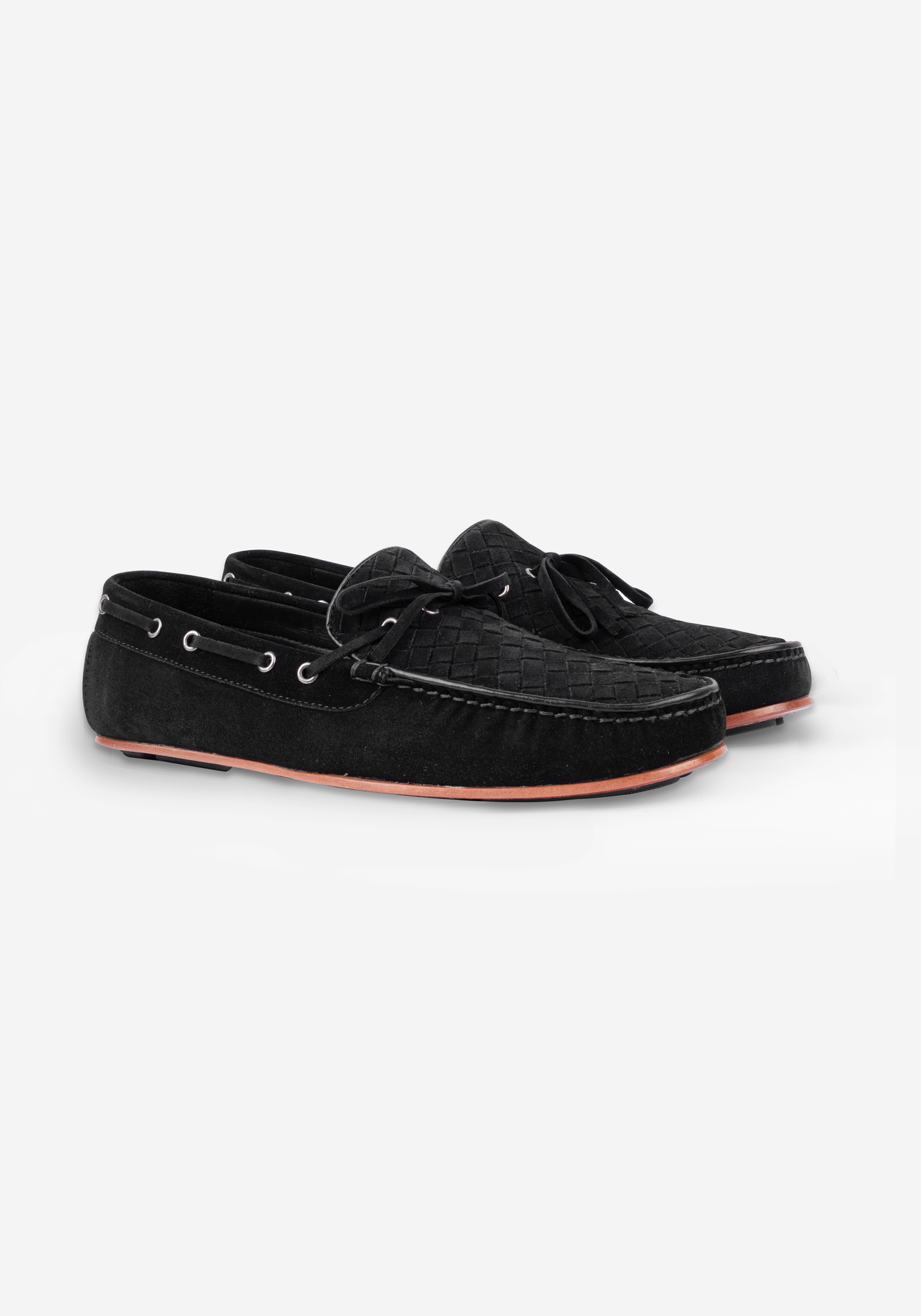 Jet Black Quilted Suede Slip On