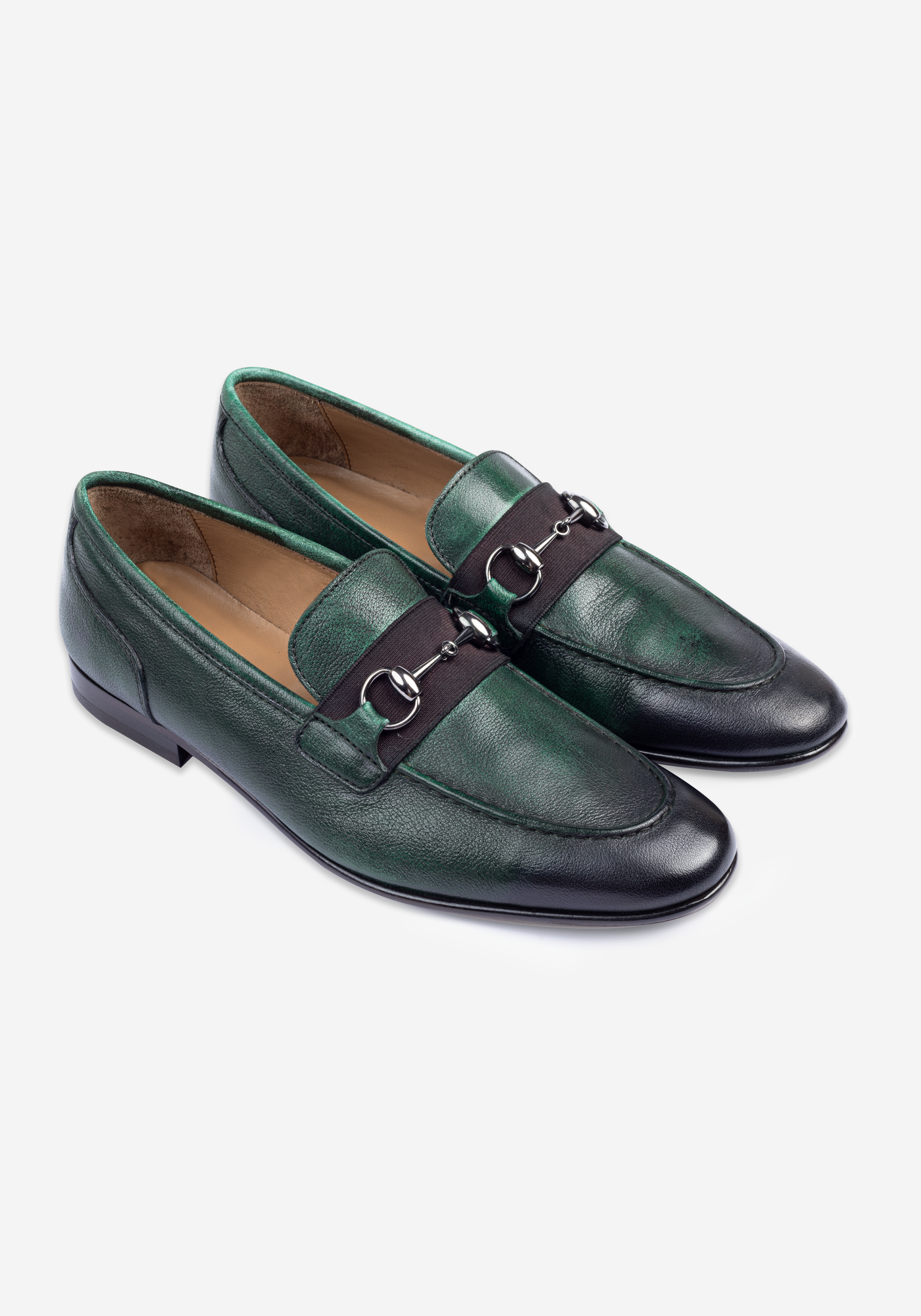 Herbal Green Calf-Skin Leather Shoes