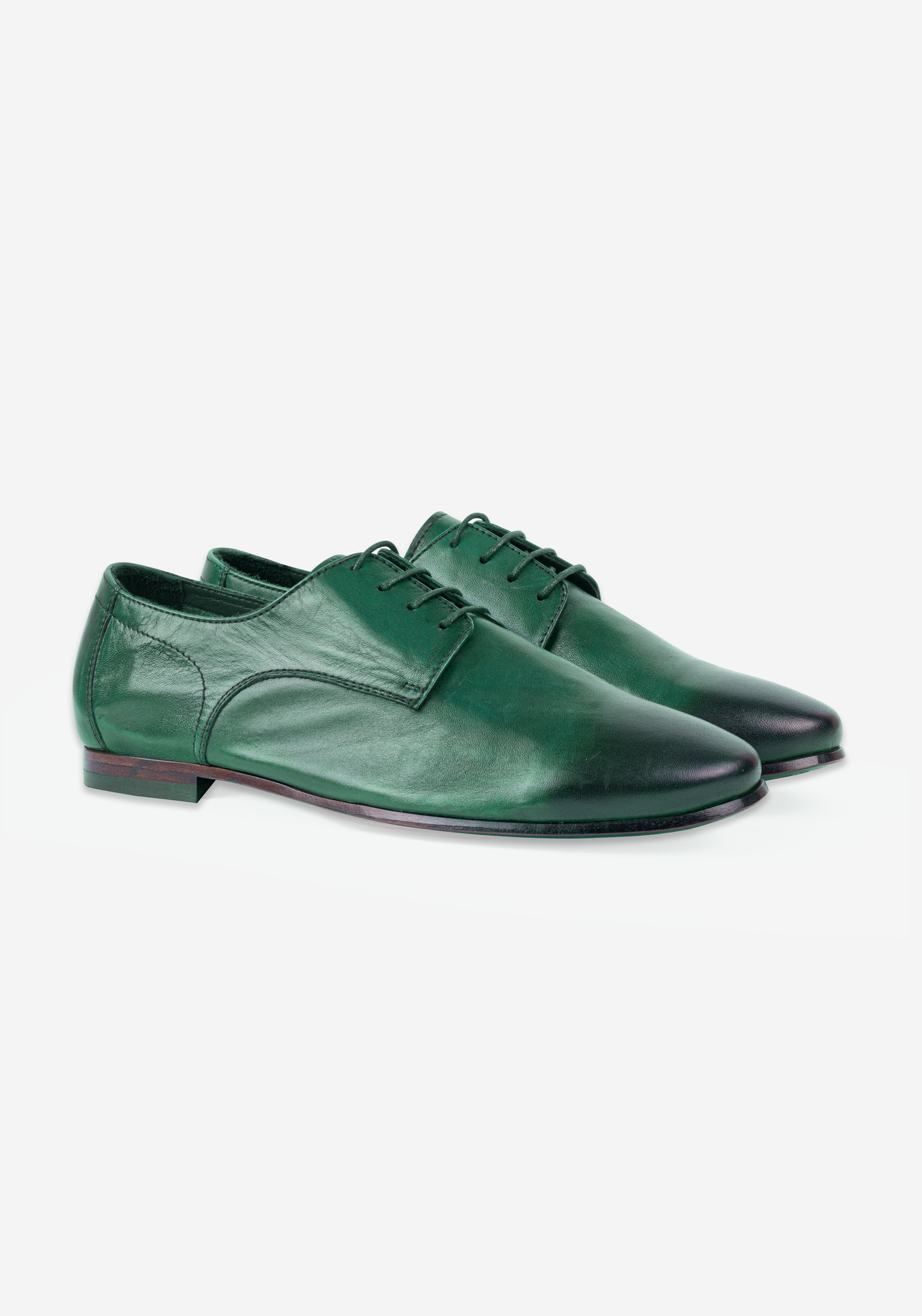 Ivy Green Calf-Skin Leather Lace-up