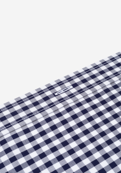 Ink Navy Checked Twill Shirt