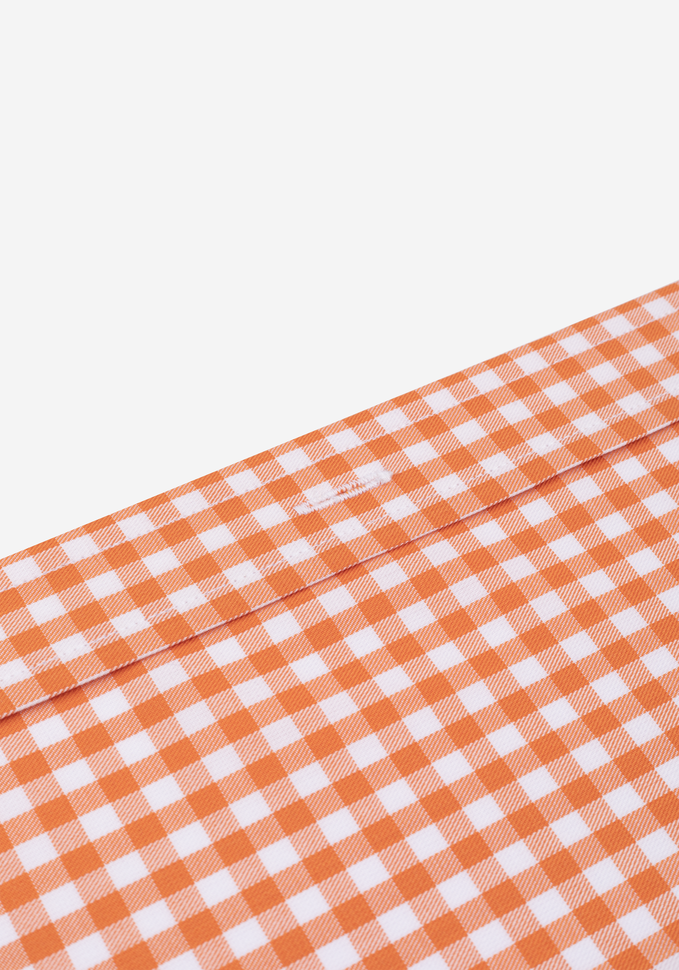 Harvest Orange Checked Twill Shirt