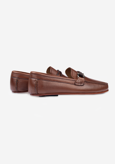 Dusk Brown Calf-Skin Leather Slip On