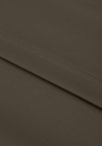 Smoked Olive Mercerized Interlock Jersey