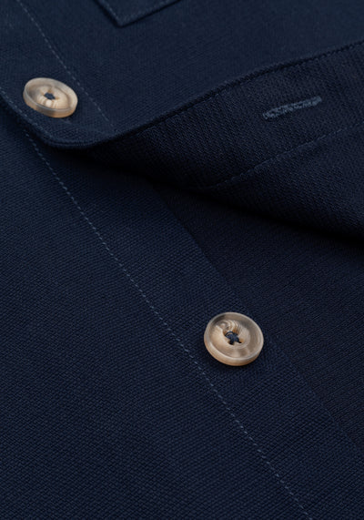 Midnight Blue Cotton Overshirt