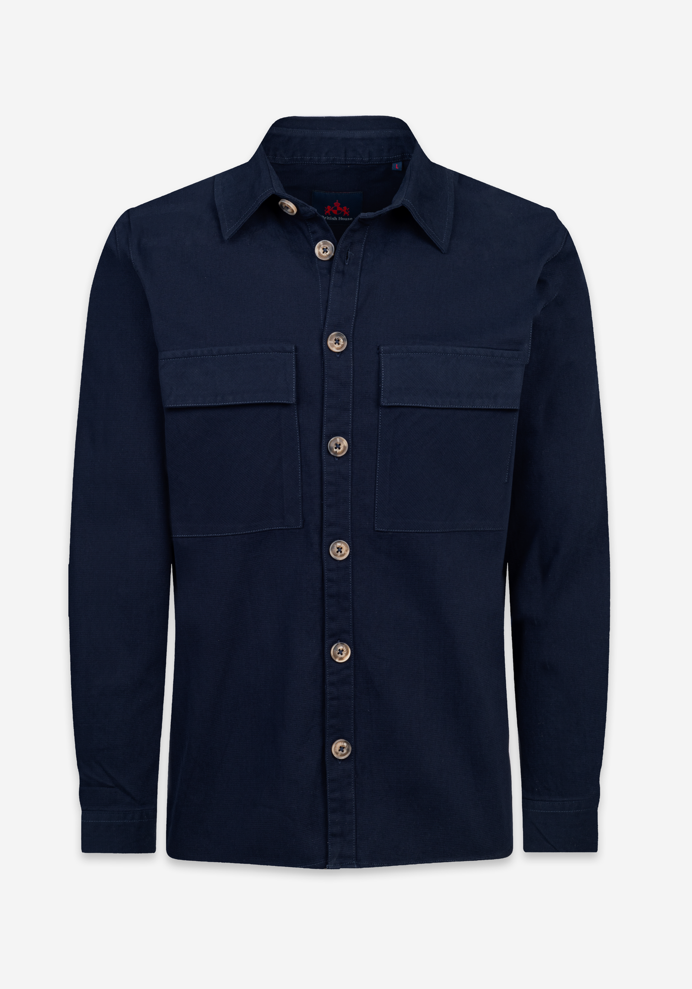 Midnight Blue Cotton Overshirt