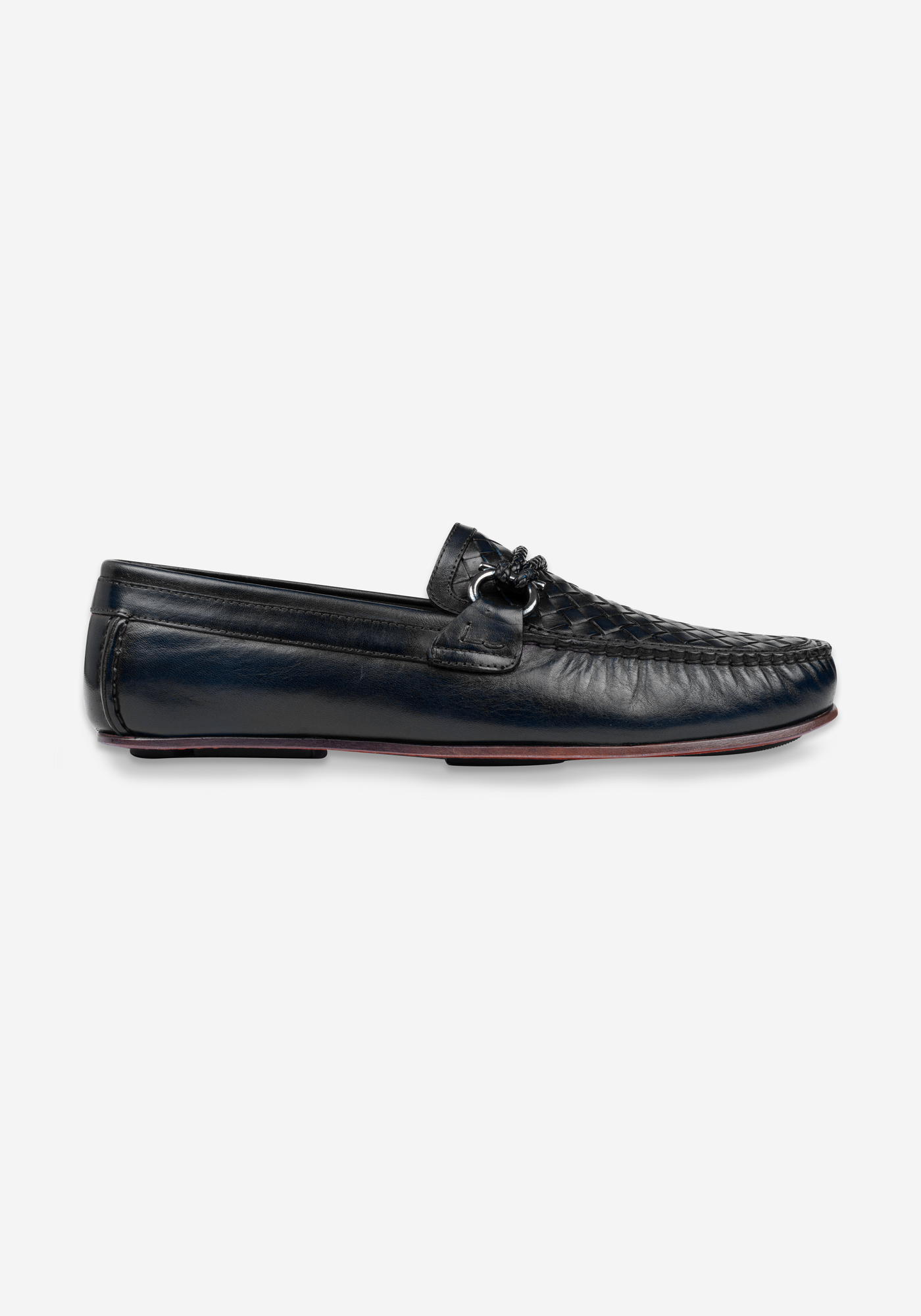 Slate Black Quilted Calf-Skin Leather Slip On