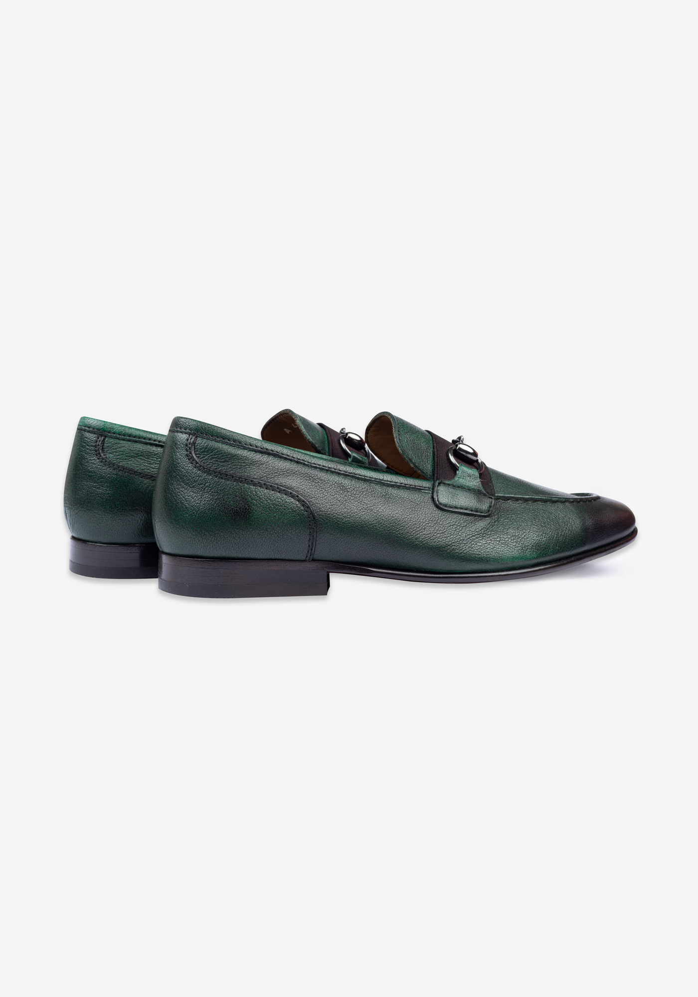 Herbal Green Calf-Skin Leather Shoes