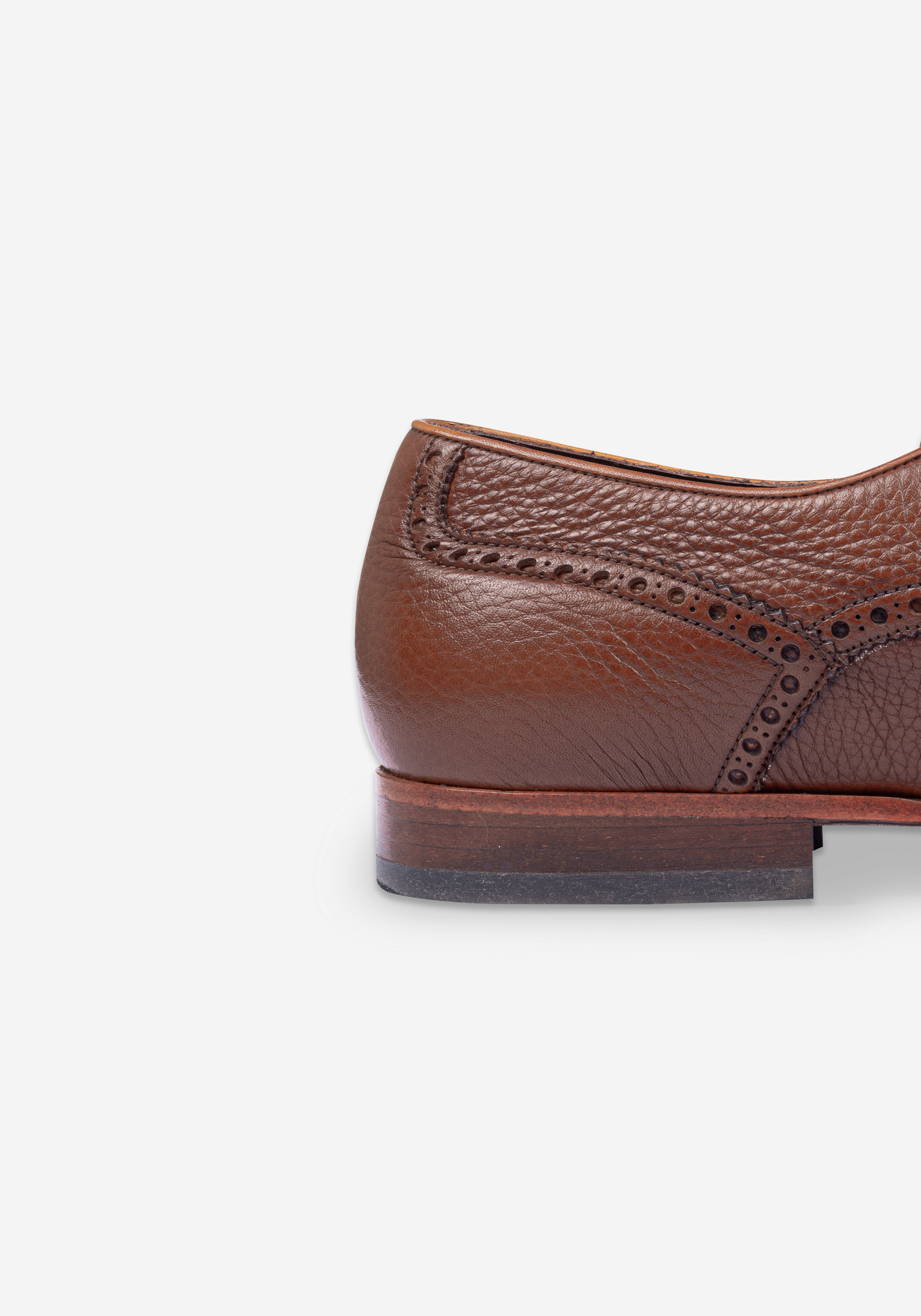 Earthy Brown Calf-Skin Brogue Leather Lace-up