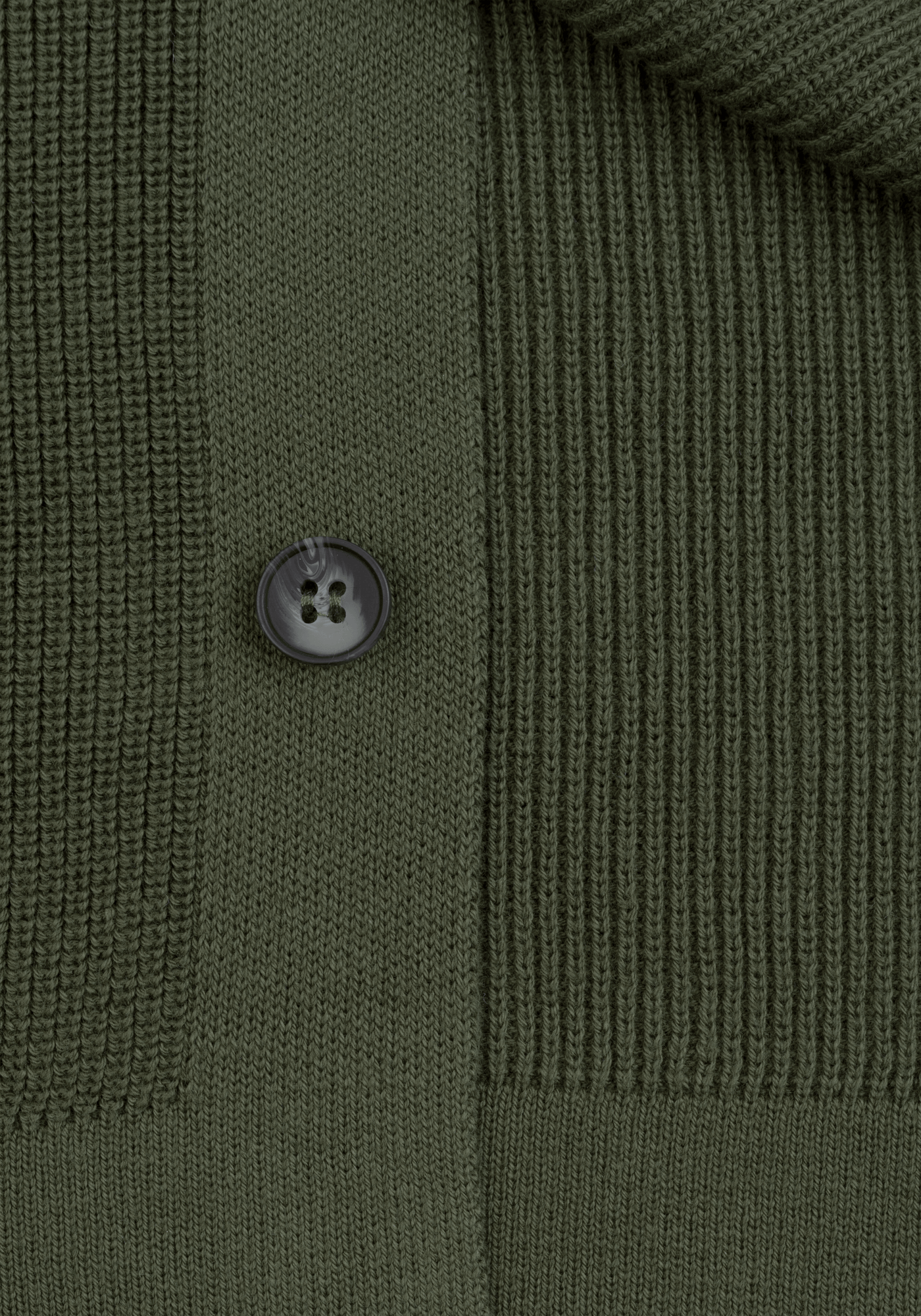 Deep Olive Heavy Knitted Cardigan