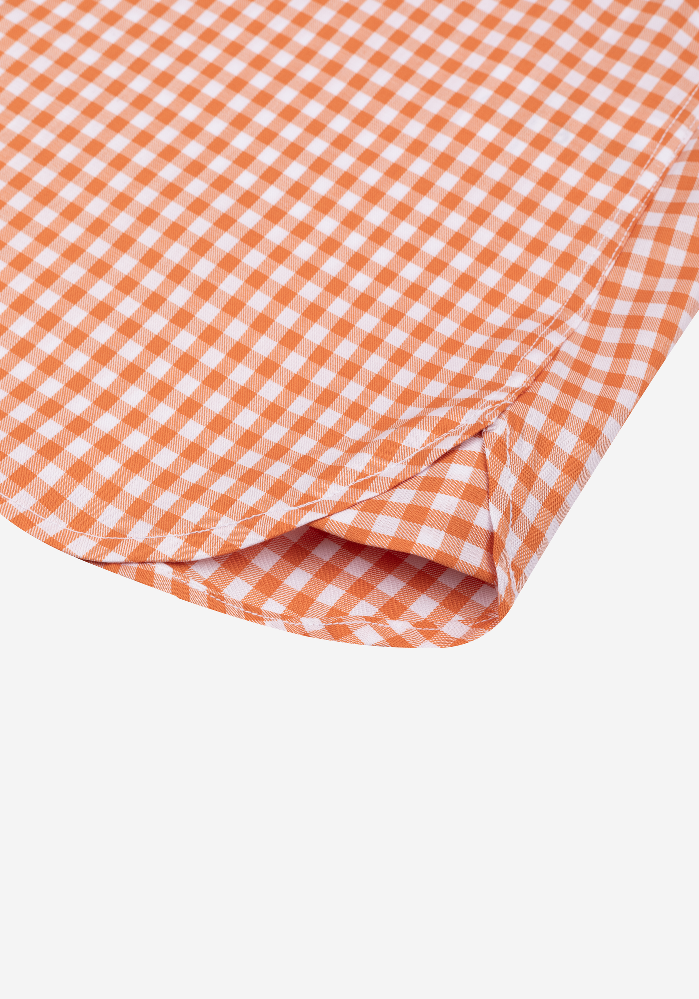 Harvest Orange Checked Twill Shirt