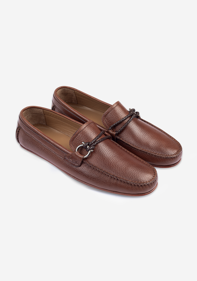 Dusk Brown Calf-Skin Leather Slip On