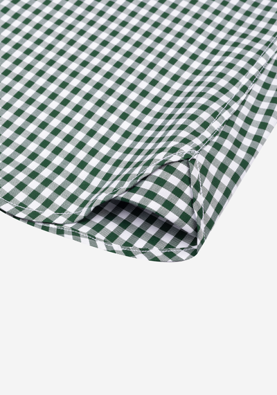 Emerald Green Checked Twill Shirt