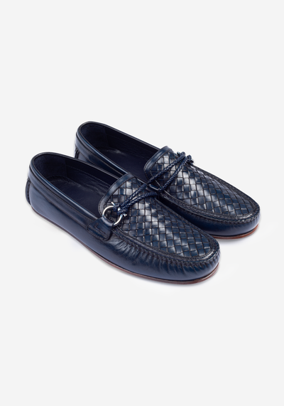 Royal Navy Quilted Calf-Skin Leather Slip On