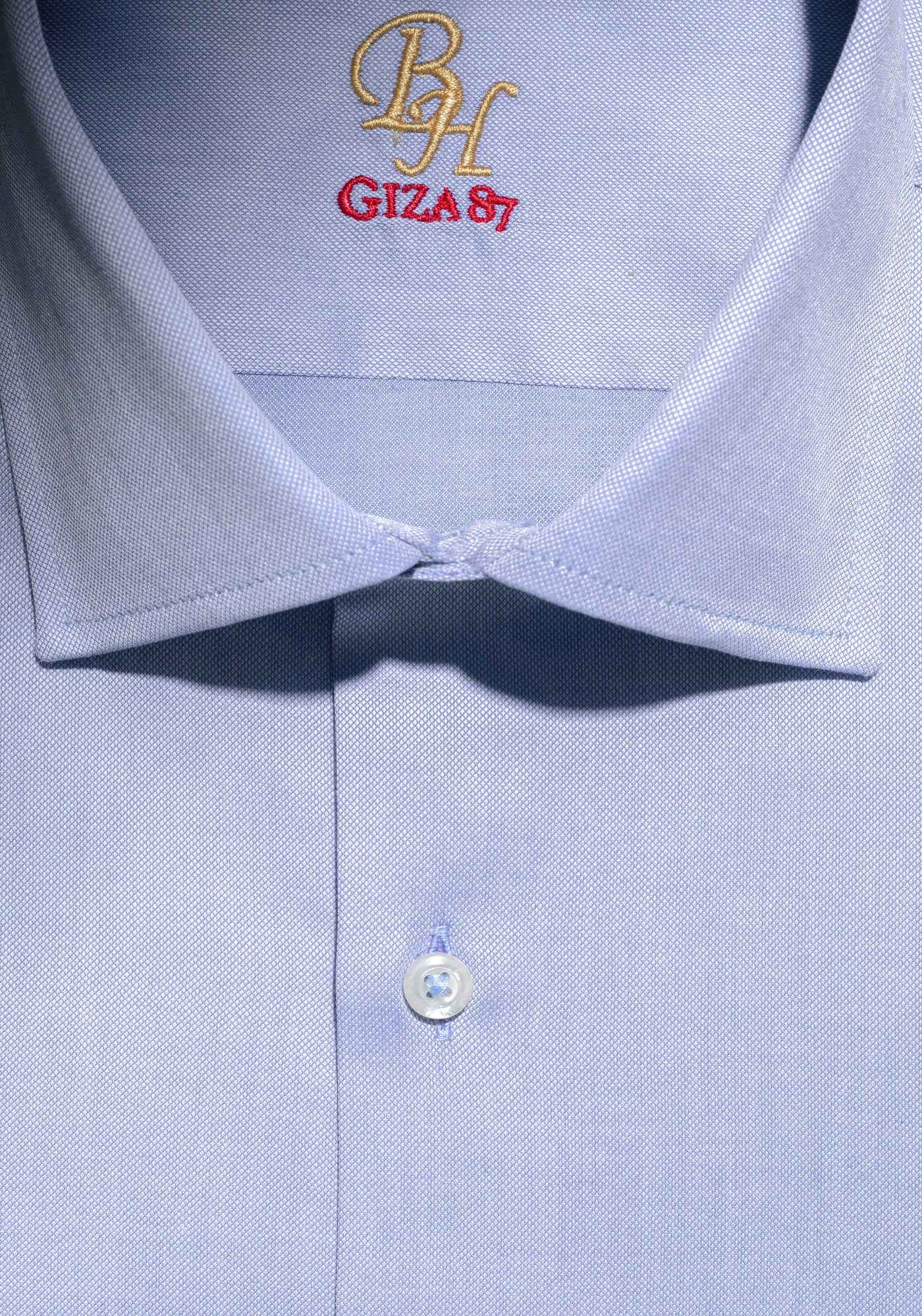 Giza 87 Cotton Clear Blue Fine Oxford Shirt