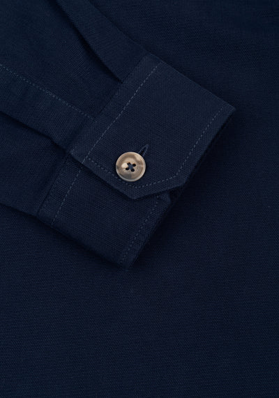 Midnight Blue Cotton Overshirt