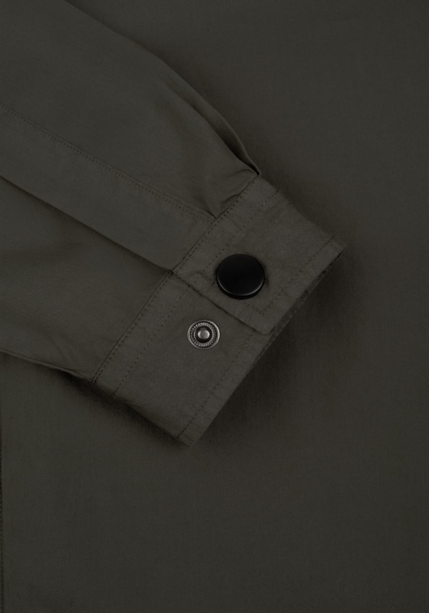 Shadow Olive Piece-Dyed Overshirt