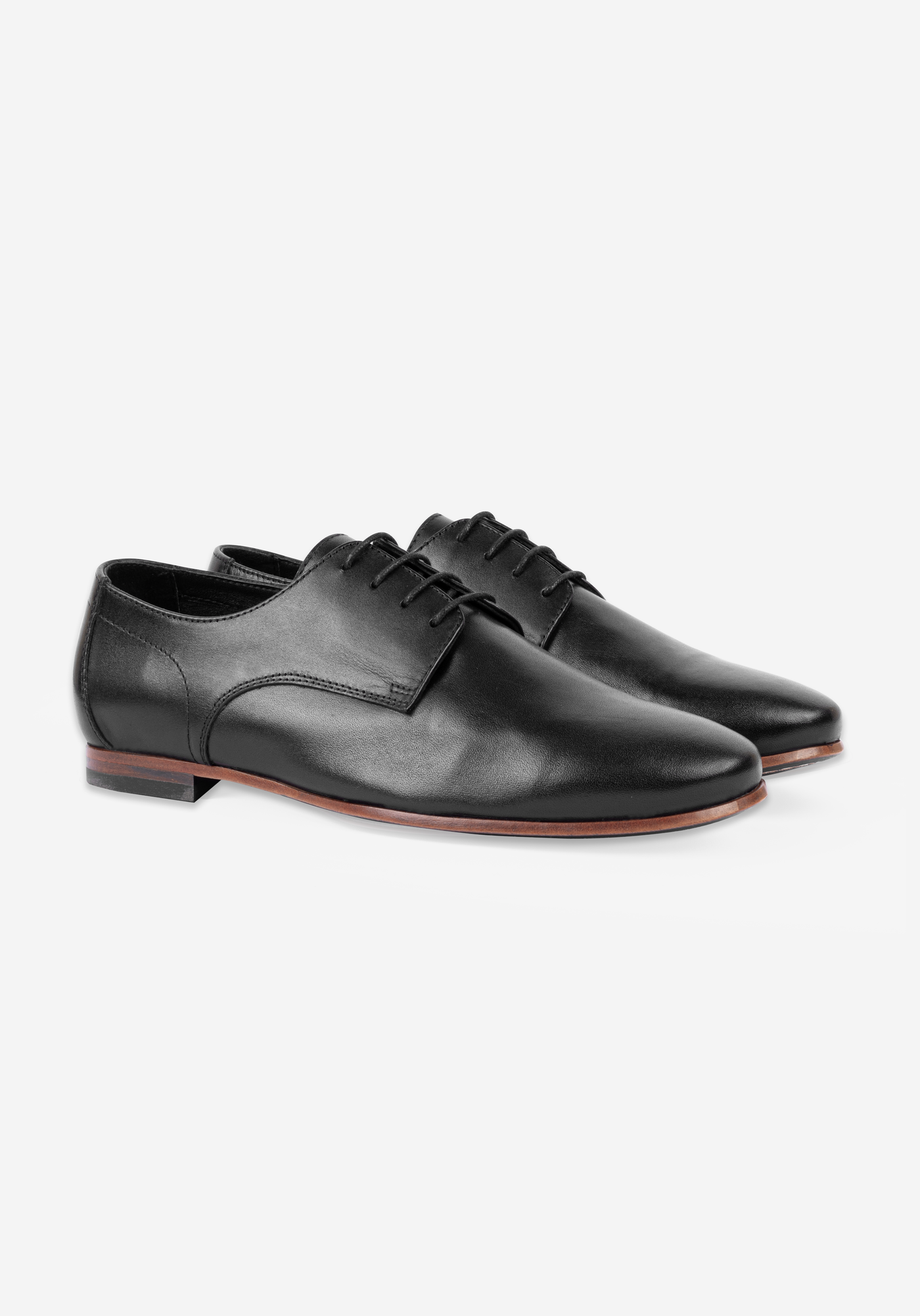 Iron Black Calf-Skin Leather Lace-up