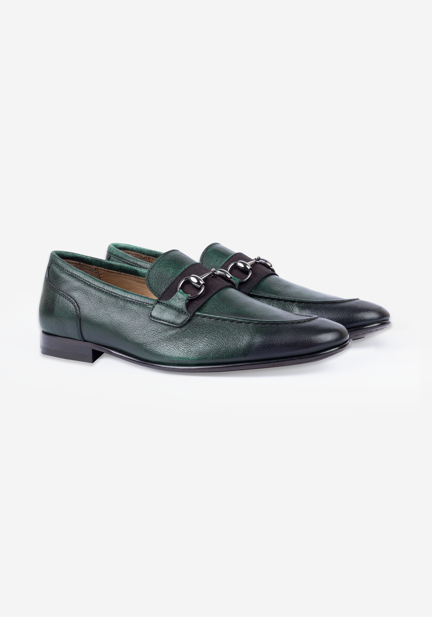 Herbal Green Calf-Skin Leather Shoes