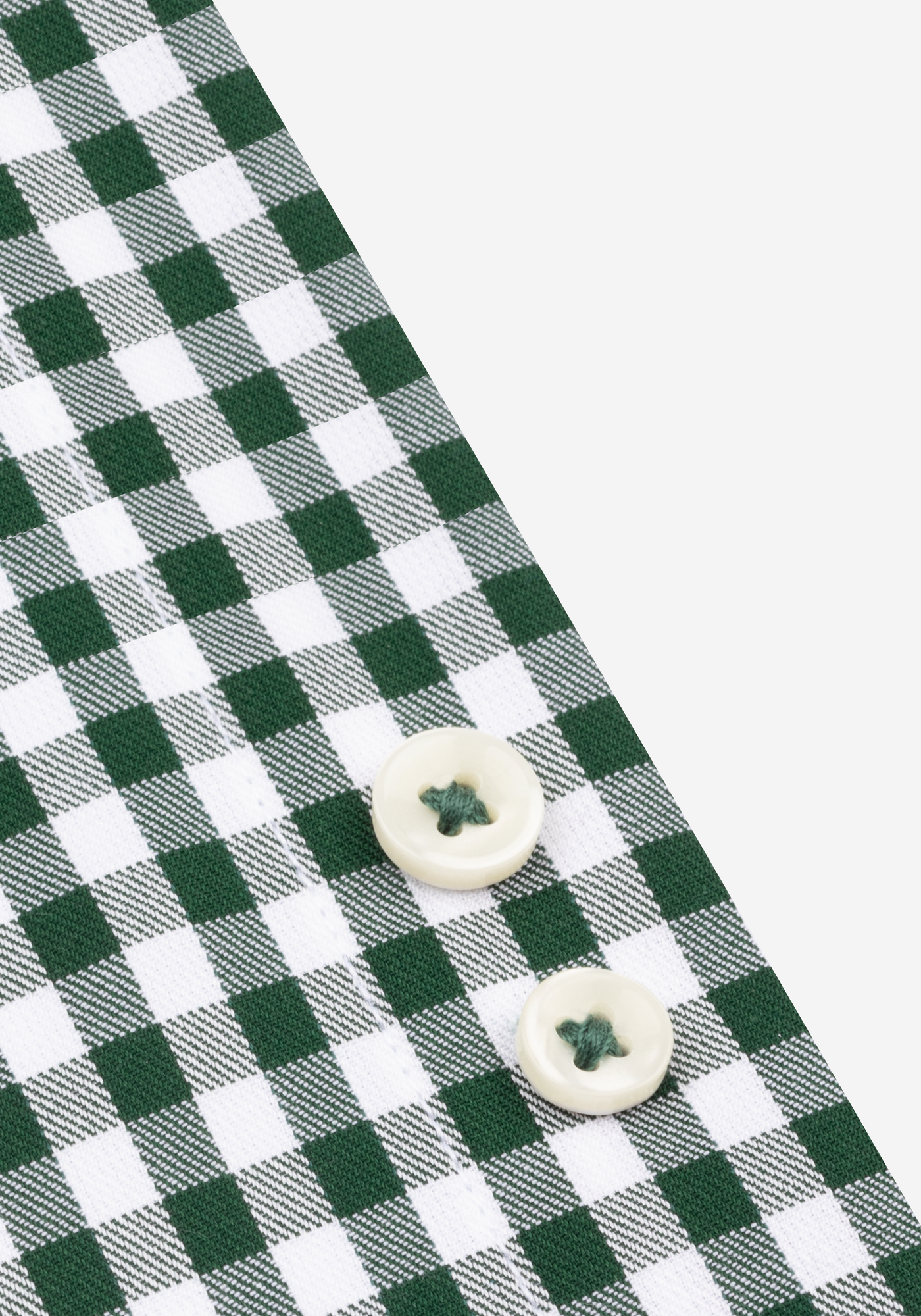 Emerald Green Checked Twill Shirt