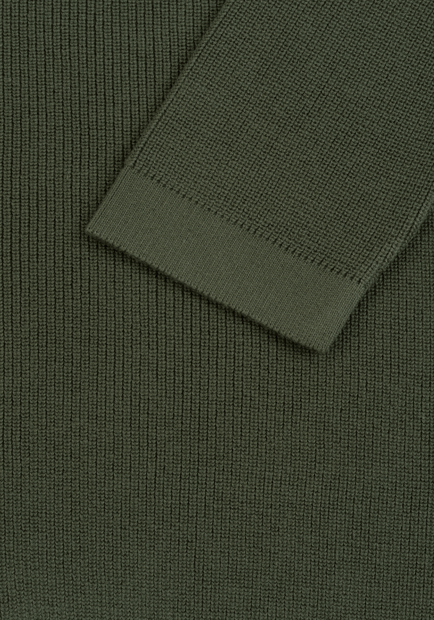 Deep Olive Heavy Knitted Cardigan