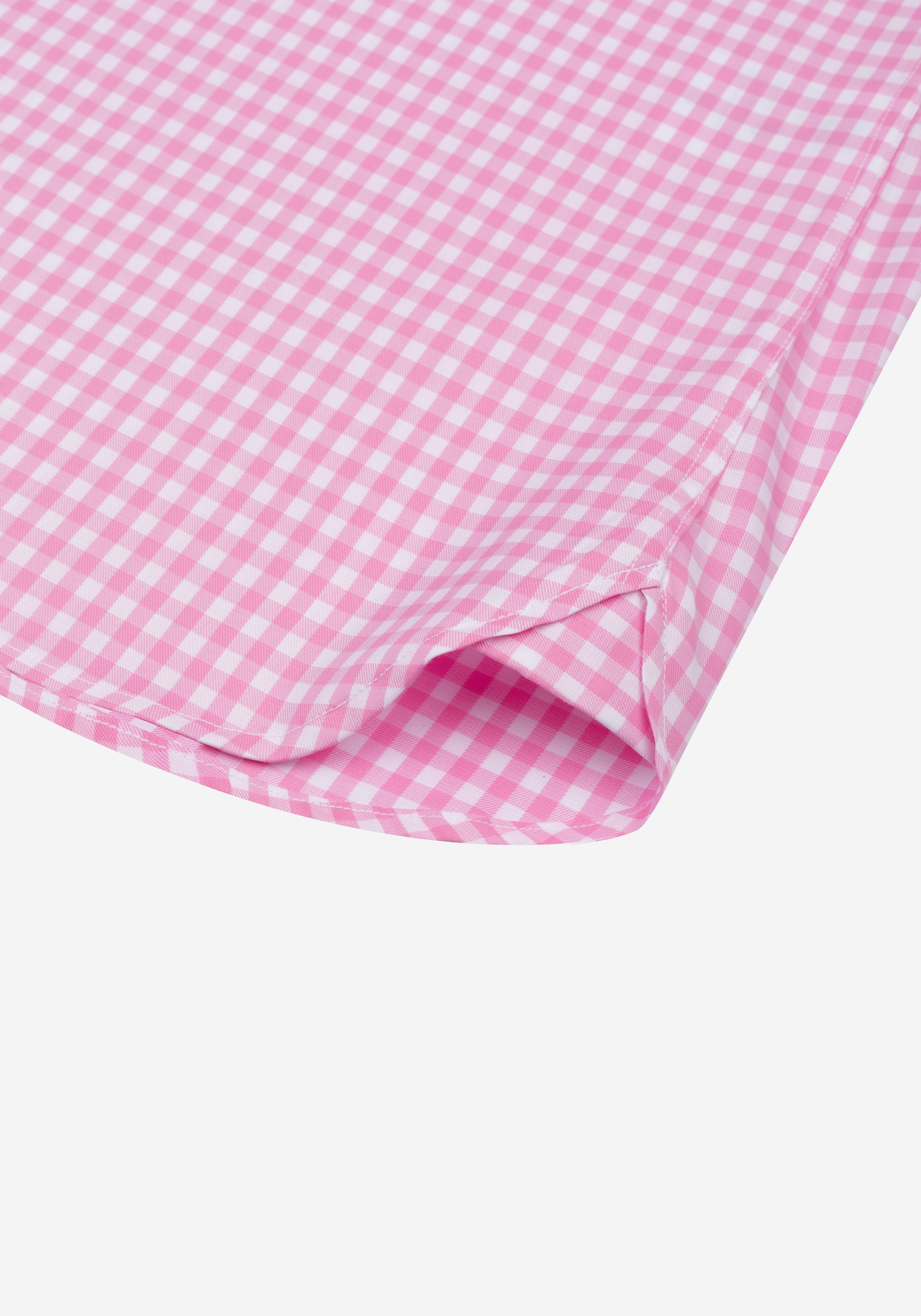 Petal Pink Checked Twill Shirt