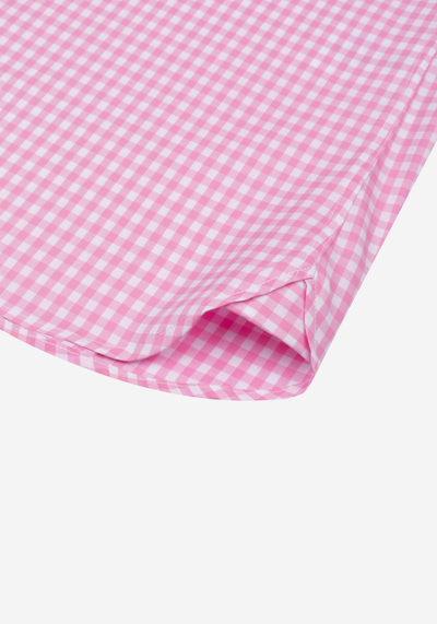 Petal Pink Checked Twill Shirt