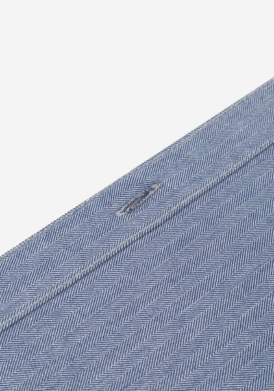 Steel Blue Cotton Overshirt