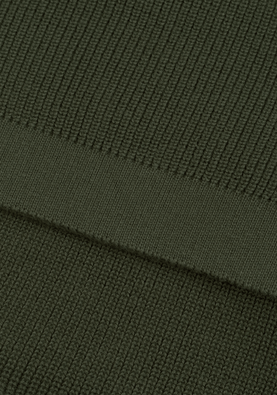 Deep Olive Heavy Knitted Cardigan