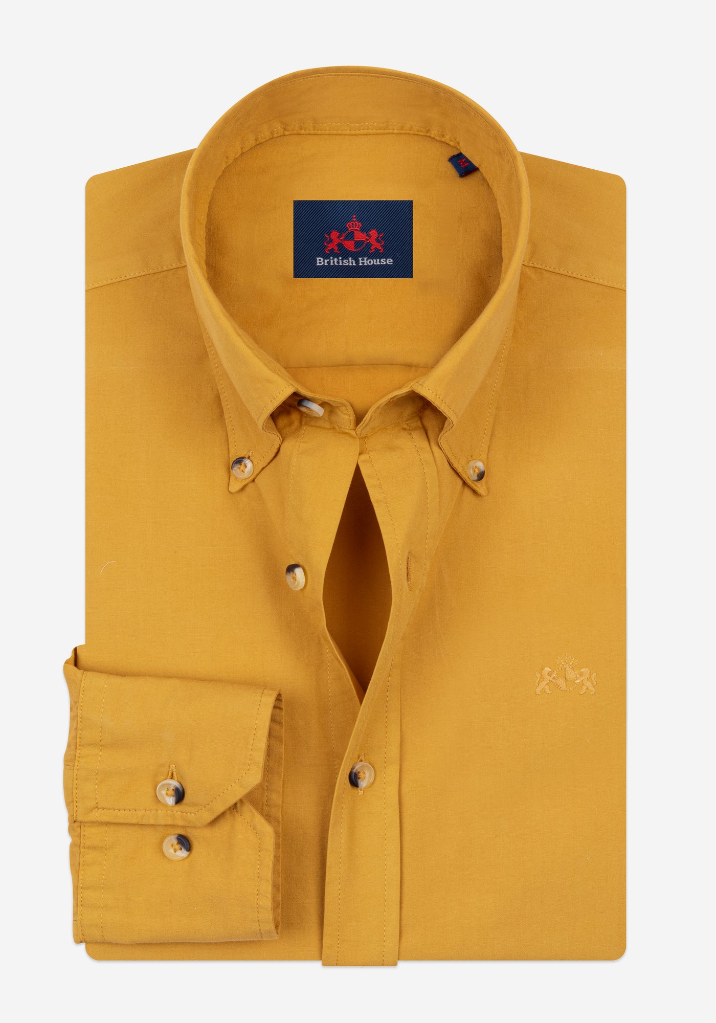 Ochre Yellow Piece-Dyed Shirt