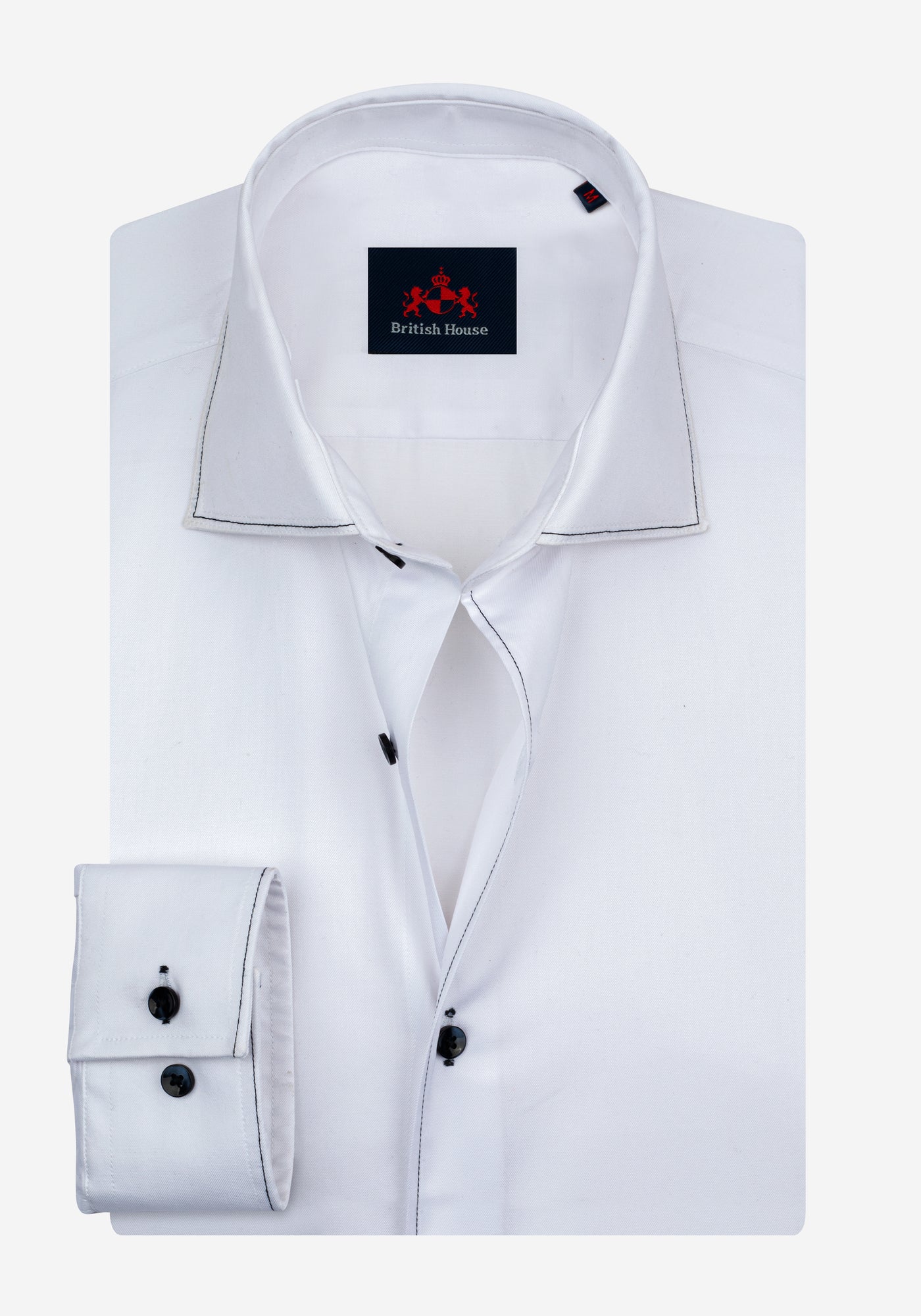 Pristine White Twill Shirt