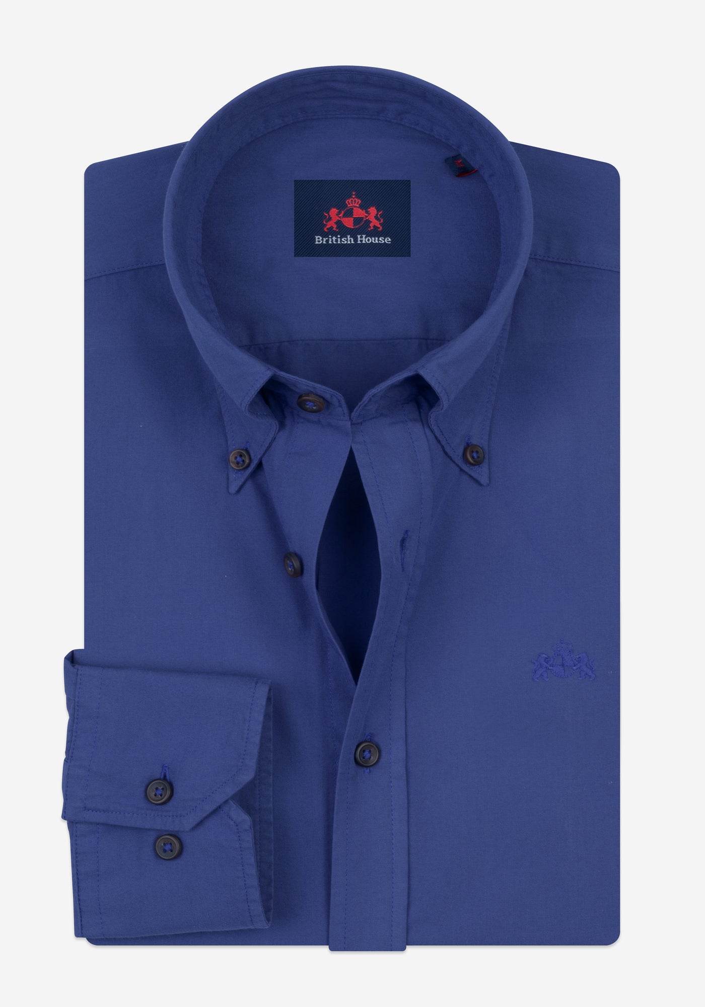 Noble Blue Piece-Dyed Shirt