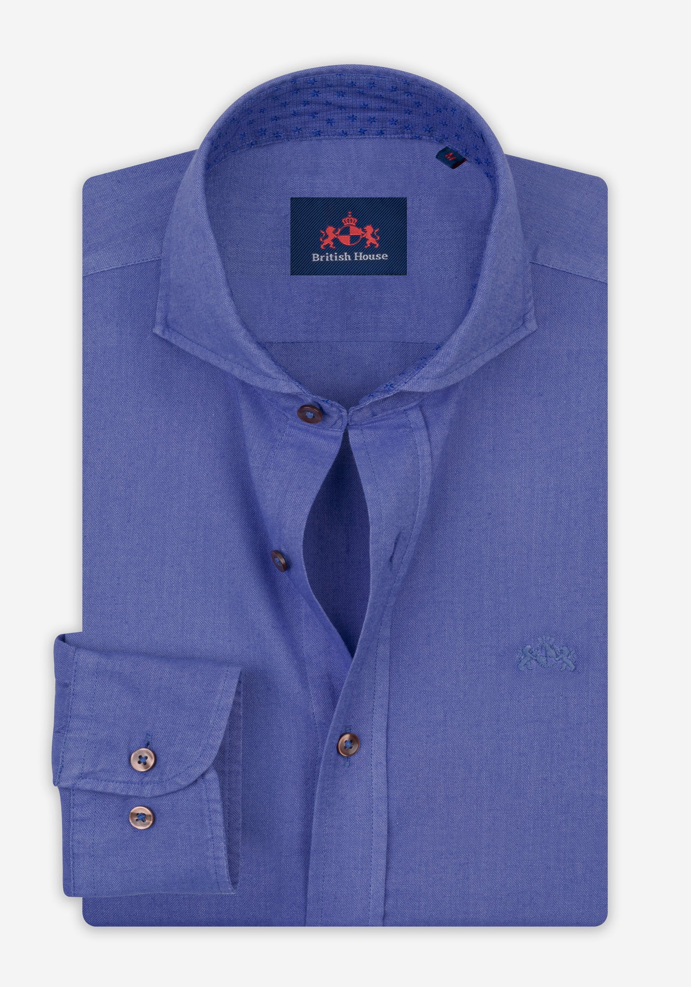 Royal Indigo Piece-Dyed Shirt