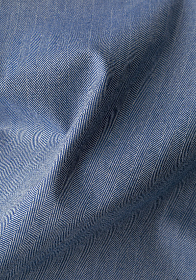 Steel Blue Cotton Overshirt