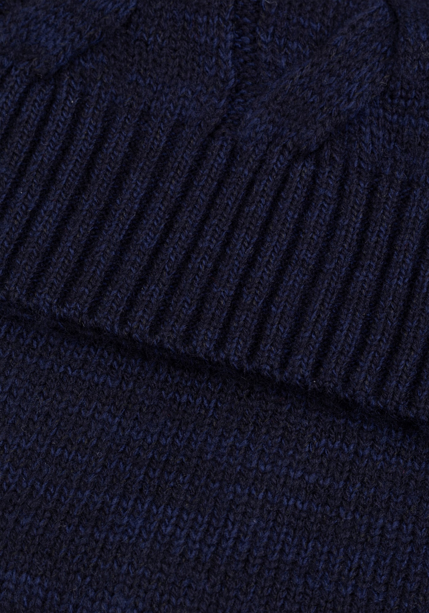 Sapphire Navy Braided Turtle Neck Pullover