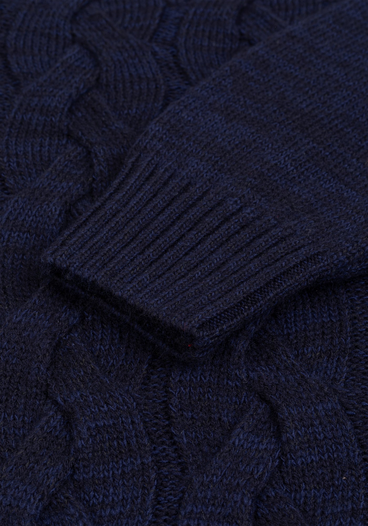 Sapphire Navy Braided Turtle Neck Pullover